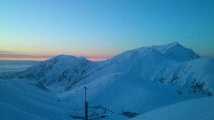 立山の夕陽